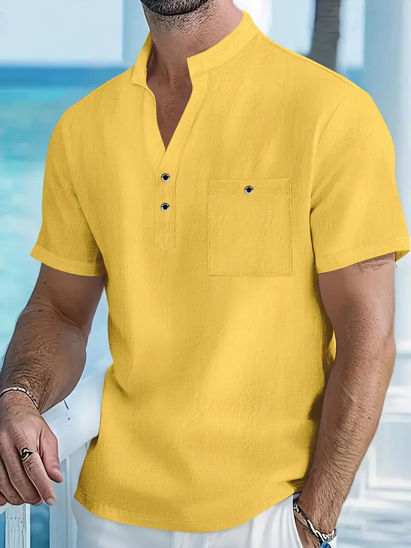 Savrani™ | Camisa elegante de mangas curtas