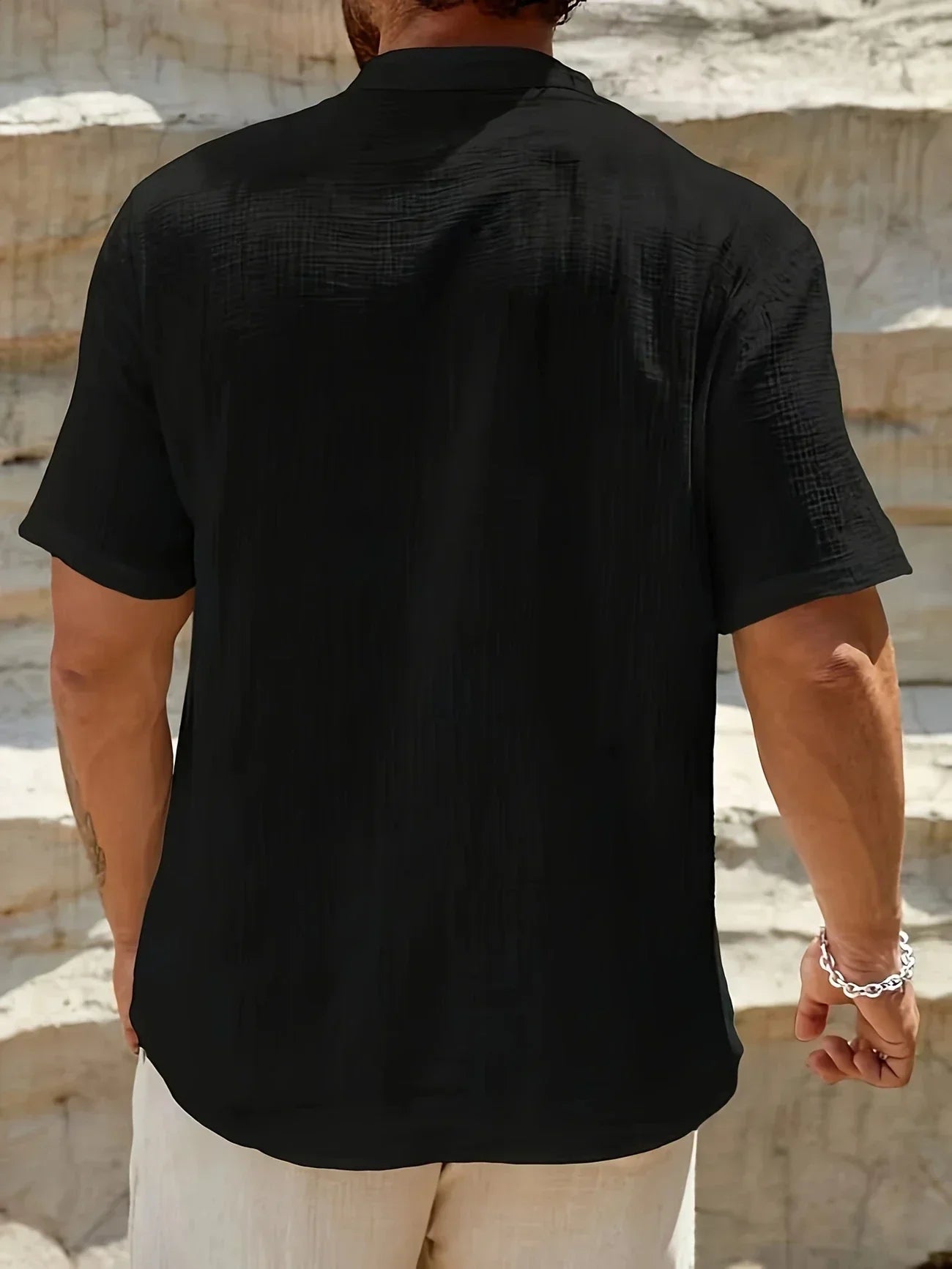Savrani™ | Camisa de verão elegante com colarinho alto