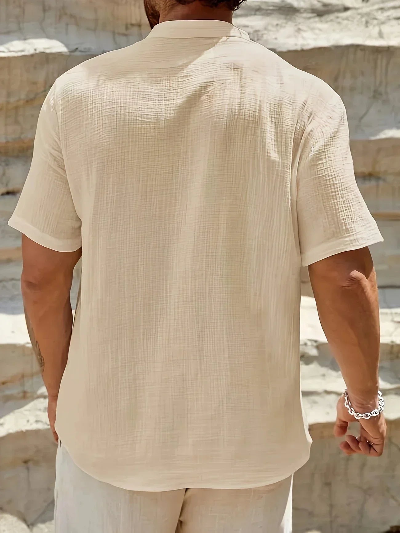 Savrani™ | Camisa de verão elegante com colarinho alto