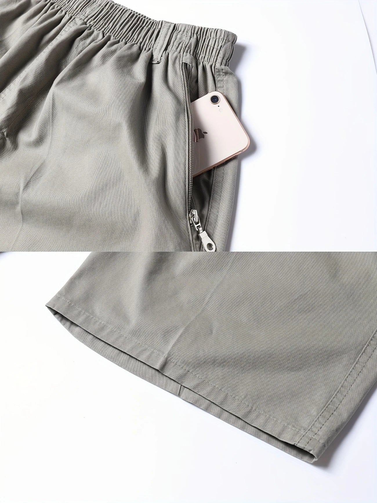 Savrani™ | Calças cargo curtas leves com bolsos