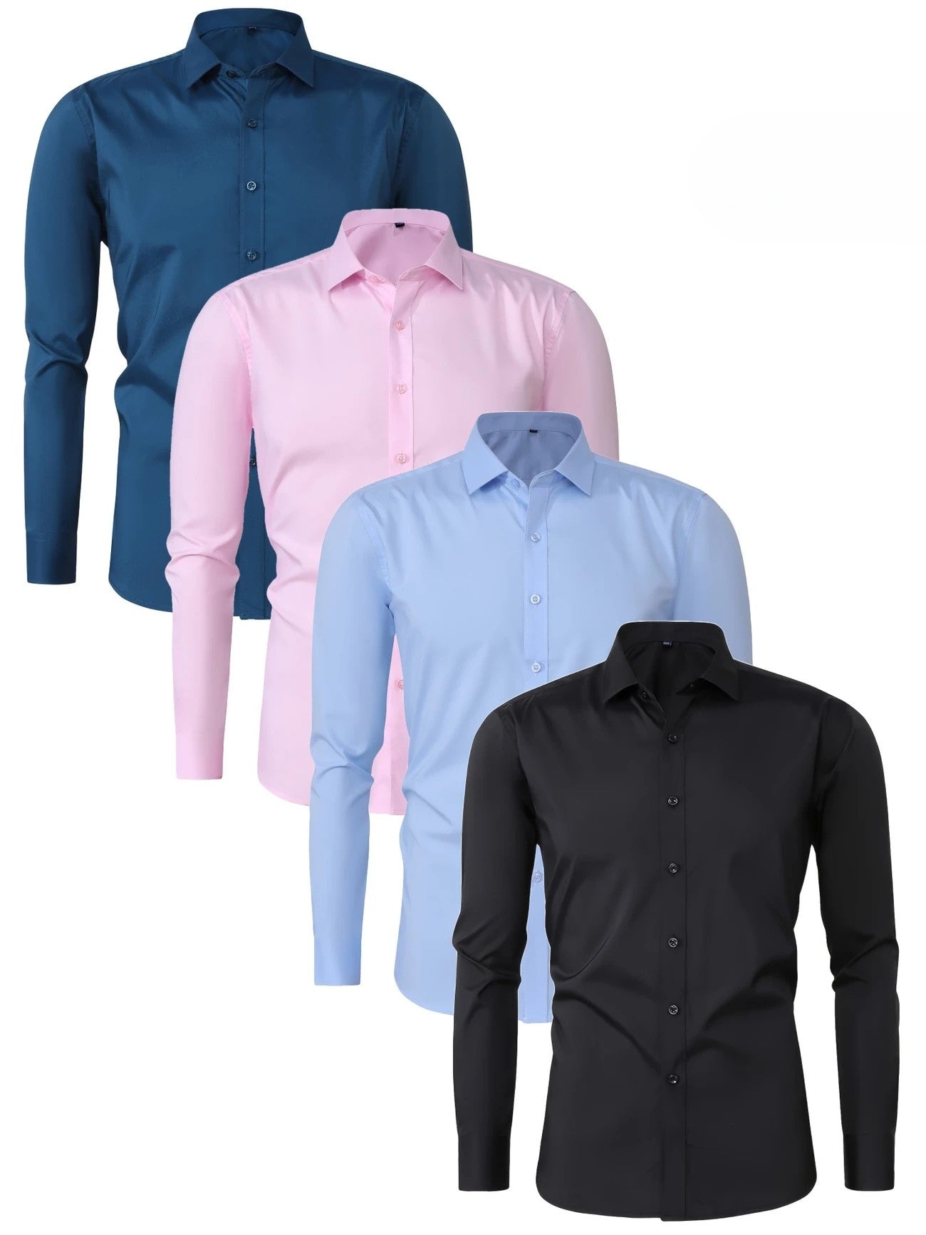 Savrani™ | Camisa elegante de mangas longas com botões