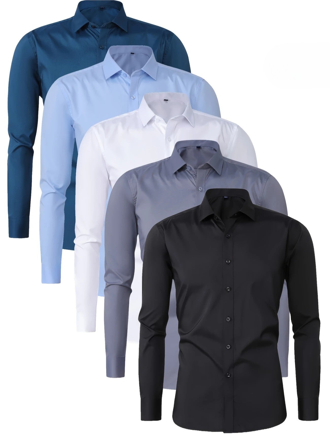 Savrani™ | Camisa elegante de mangas longas com botões