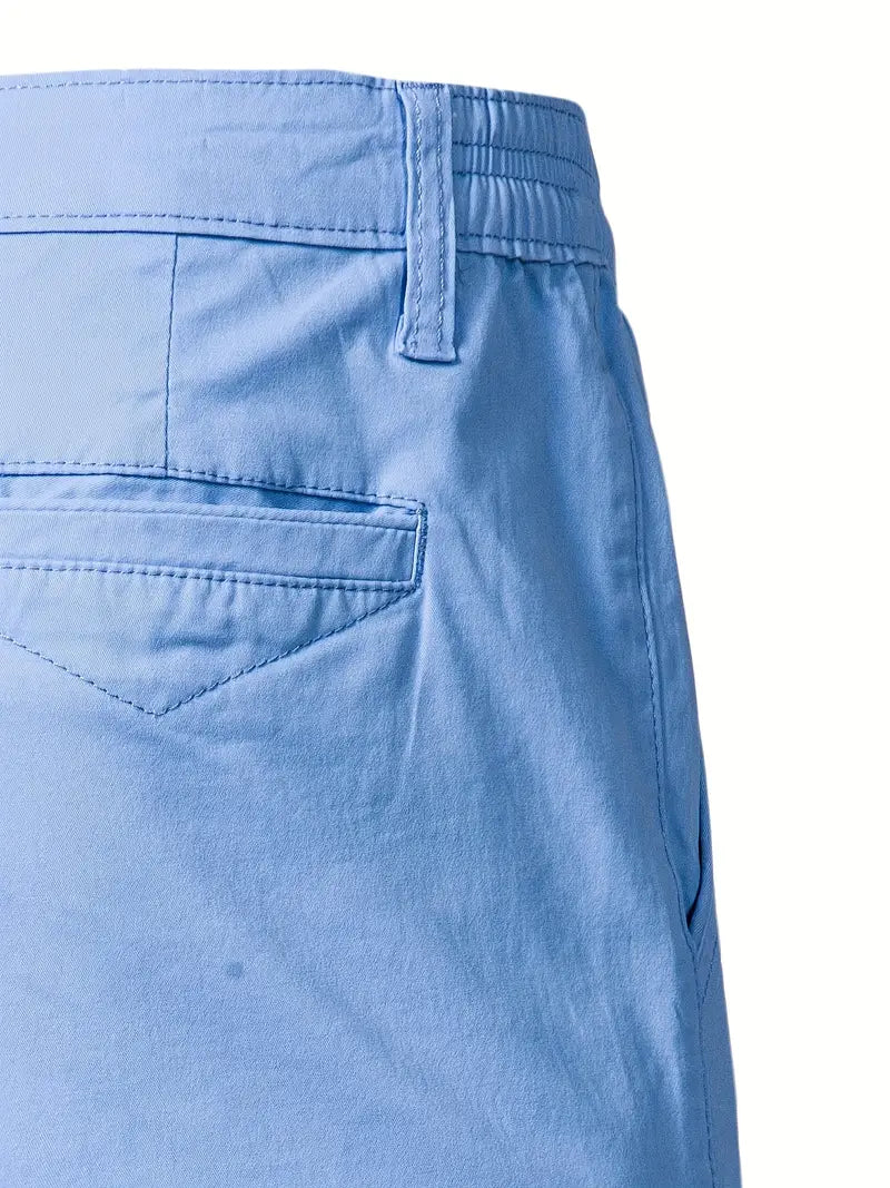 Savrani™ | Calções de algodão com bolsos