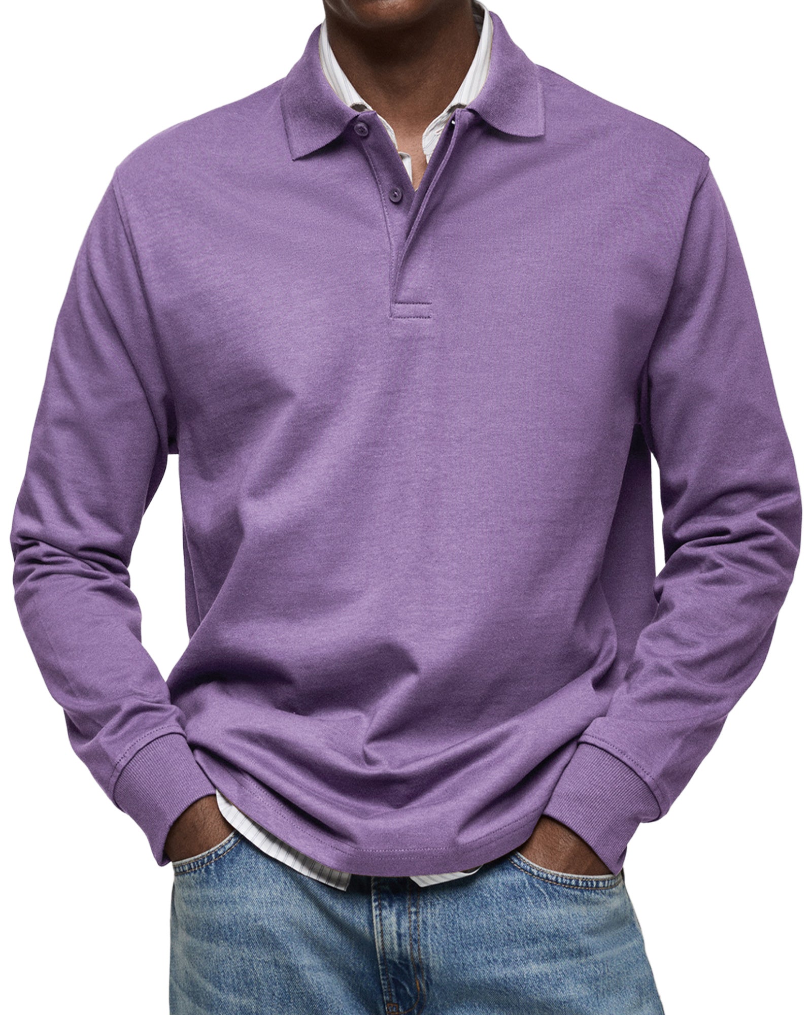 Savrani™ | Camisa polo casual de mangas longas