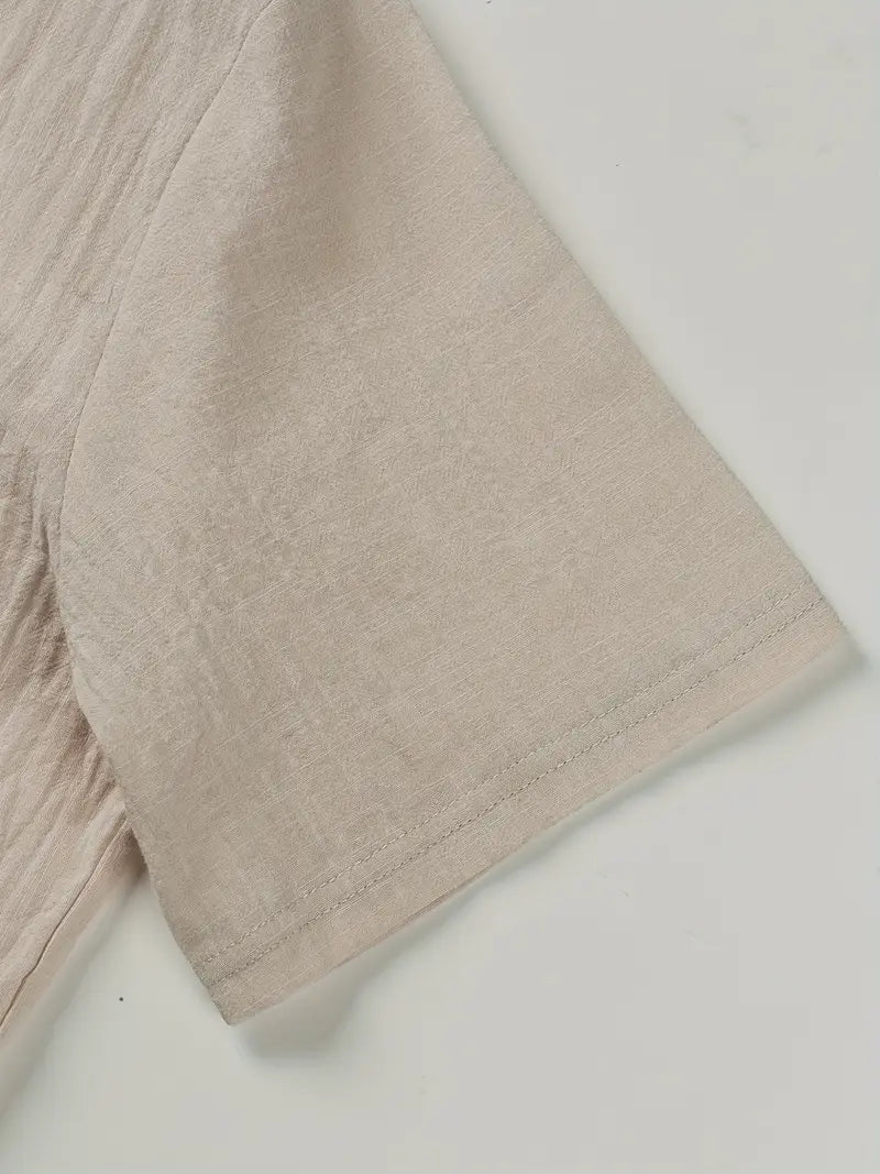 Savrani™ | Camisa elegante de mangas curtas