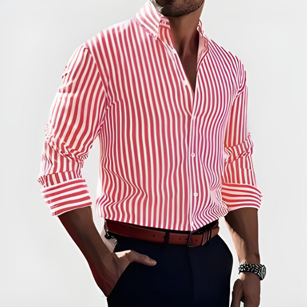 Savrani™ | Camisa Confidence às riscas