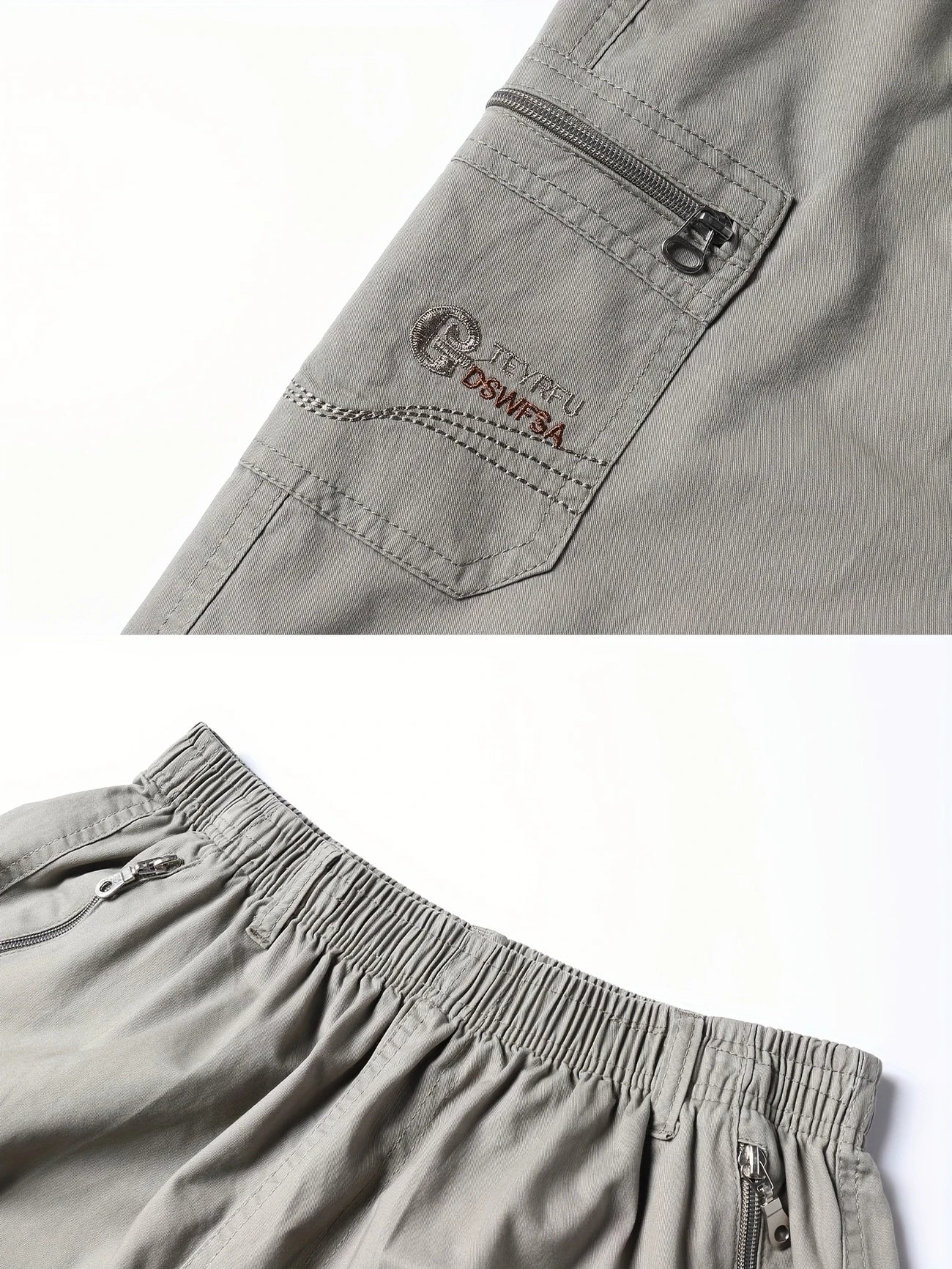 Savrani™ | Calças cargo curtas leves com bolsos