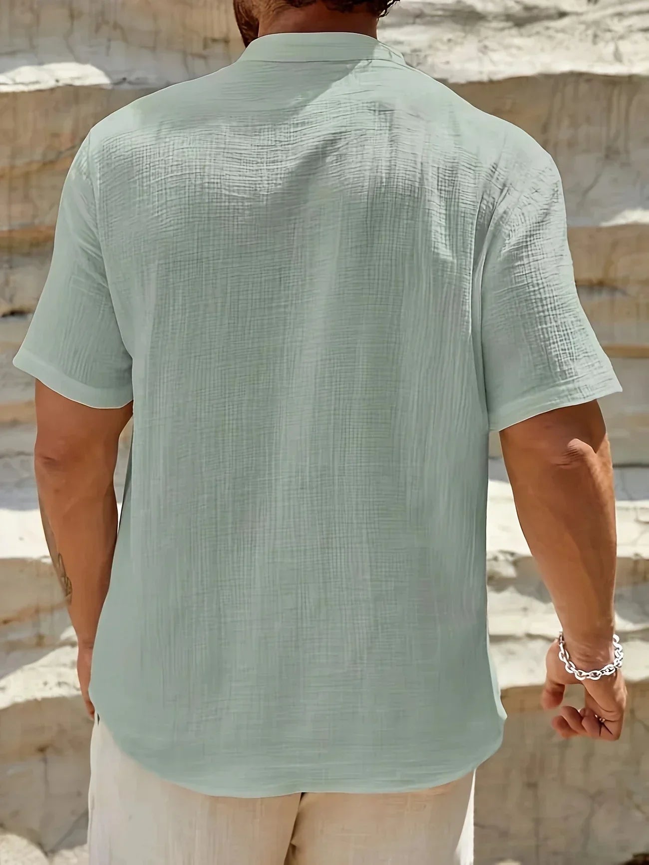Savrani™ | Camisa de verão elegante com colarinho alto
