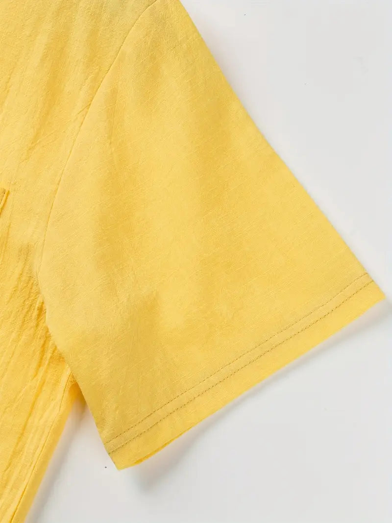 Savrani™ | Camisa elegante de mangas curtas