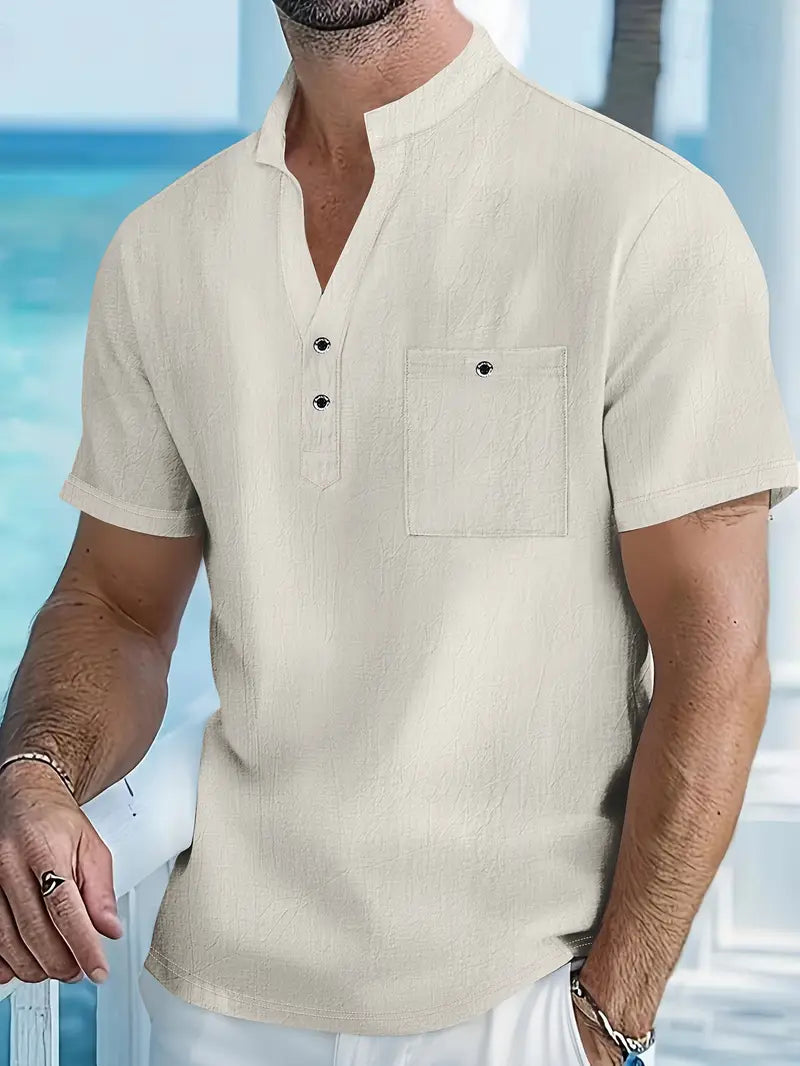 Savrani™ | Camisa elegante de mangas curtas