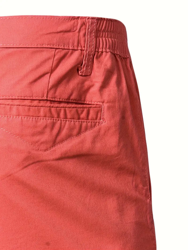 Savrani™ | Calções de algodão com bolsos