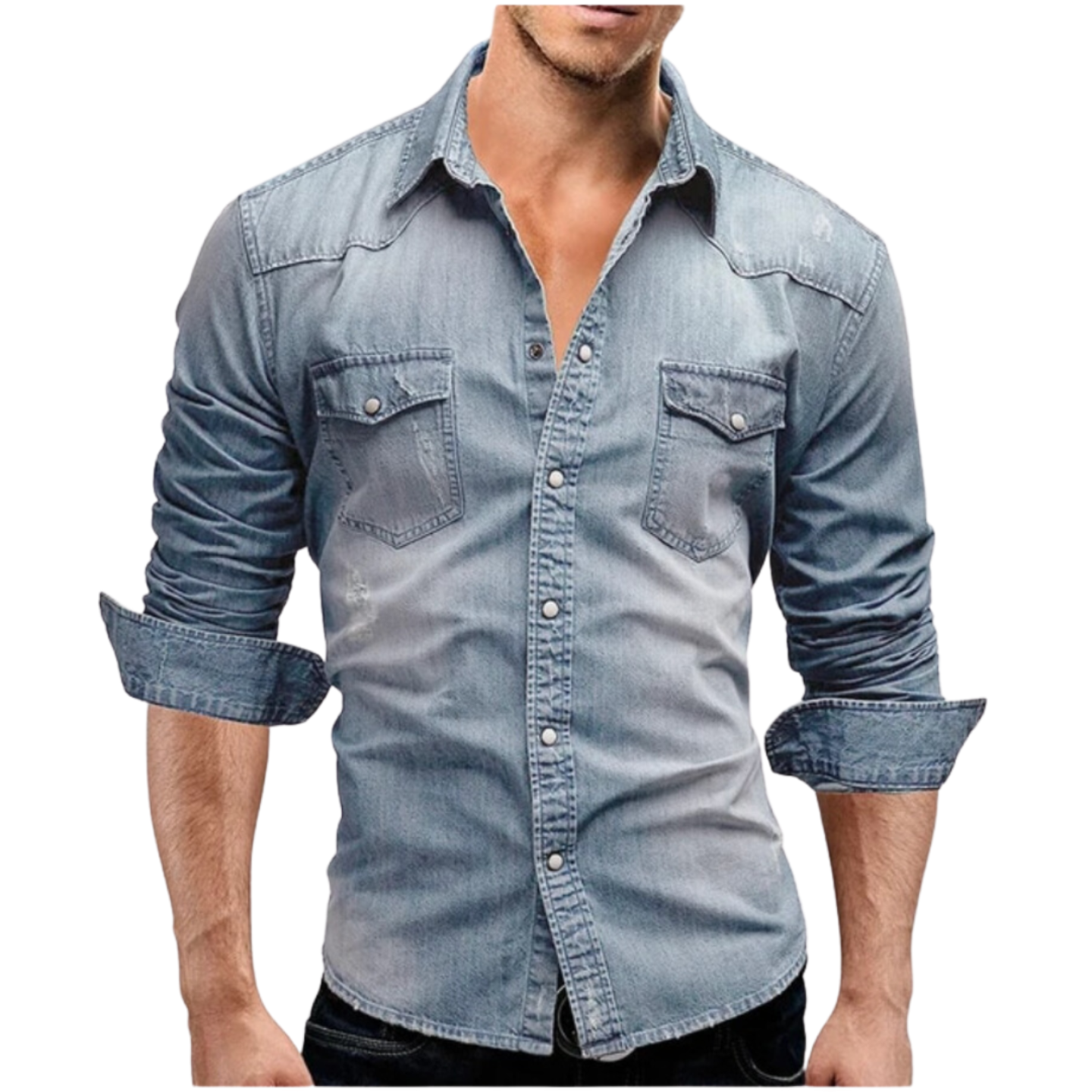 Savrani™ | Camisa de denim com estilo moderno