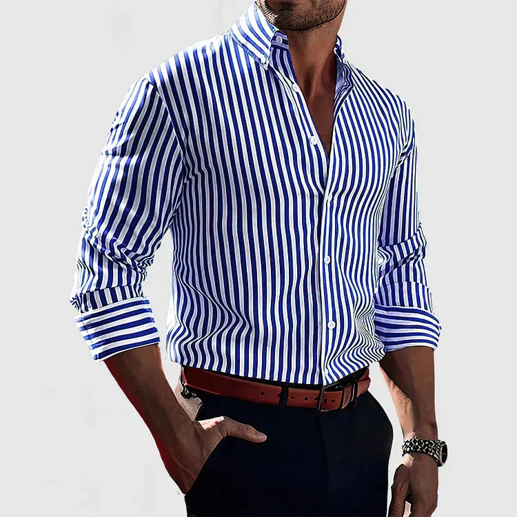 Savrani™ | Camisa Confidence às riscas